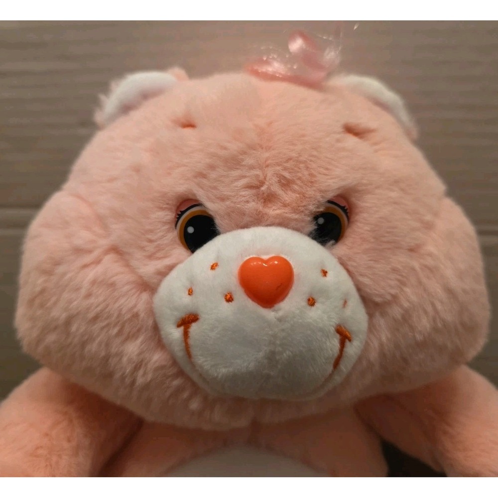 Care Bears Cheer Bear Plush 14" Pink Rainbow Just Play Stuffed Animal Toy - Picture 2 of 7